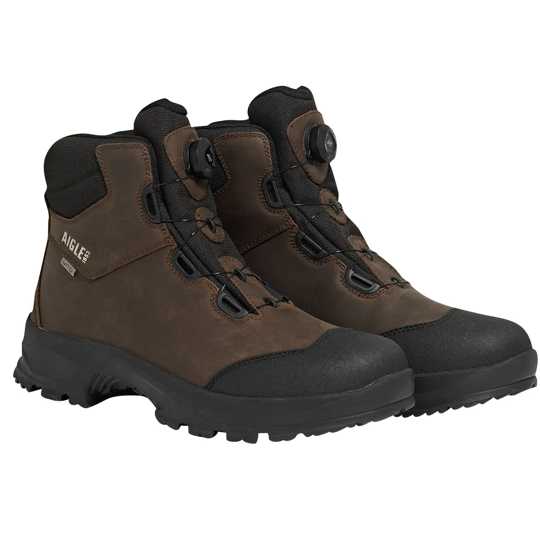 Aigle Laforse No Lace Brown Walking Boots